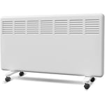Meykoers - Convecteur électrique Blanc 2000W, radiateur à inertie 815x85x435mm - montage mural ou Coulissant