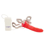 California 7.5 Inch Bettys Jelly Bee Strap On Harness Vibrating Cock/Dong Set