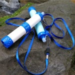 Portable Outdoor Water Purifier Purification Pump Filter Backpac White