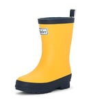 Hatley Unisex Kids Classic Wellington Rain Boots, Yellow Navy, 5 UK Child