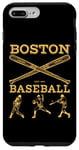 Coque pour iPhone 7 Plus/8 Plus T-shirt de baseball Boston rétro vintage pour homme et femme
