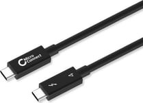 MicroConnect Thunderbolt 4 USB-C kabel, 1m, sort