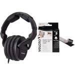 Sennheiser HD 280 PRO Closed-Back Around-Ear Collapsible Professional Studio Monitoring Headphones & VELCRO Brand Heavy Duty Stick On Tape Cut-to-Length Industrial Extra Strong Double Sided Hook