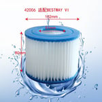 80x102x51mm - Cartouche de filtre à eau en mousse Intex puespa Type S1ii, 4 pièces, pour 29001E, accessoires de qualité universels gonflables