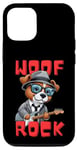 Coque pour iPhone 13 Woof rock: Le Toutou qui fait du Rock
