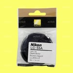 Genuine Nikon LC-55A Front Lens Cap 55mm Snap-On Lens Dust Cover Protector