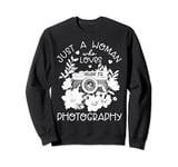 Photographer Vintage Camera Flowers Photography Sweatshirt