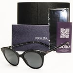 Prada Black Marble Sunglasses Lightning Womens Fashion PR02YS SPR 02Y 03Y-5S0