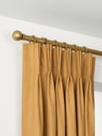 John Lewis Select Curtain Pole with Rings and Ball Finial, Wall Fix, Dia.25mm