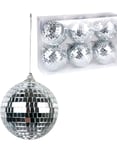 6 stk Discokulor med Tråd 8 cm - Disco Fever