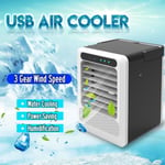 NEUFU Climatiseur Portatif Ventilateur 3 Vitesses USB Refroidisseur d'air Humidificateur Froid Dortoir chronométrage 2-8h