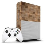 Xbox One S Carved Wood Blocks Console Skin/Cover/Wrap for Microsoft Xbox One S