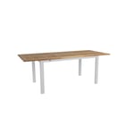 Brafab - Lyon Utebord 210x92 cm Light Grey/ Teak