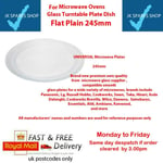 Glass Plate For Microwave Ovens Daewoo Tesco LG Cookworks Teka 245mm 9.5" Plain