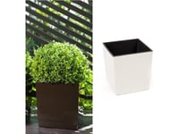 Lamela Juka Blomkruka Med Blank Insats Vit 40X40 H:41,5