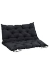 Sun Lounger Cushion Chair Sofa Cushion Dark Grey 150 cm x 50cm