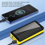 30000mAh Solar Power Bank 3 Lighting Modes 66LEDs 4 USB Output Ports 40W LED