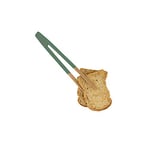 Pebbly - Pince à Toast vert sauge en Bambou Naturel - 24 cm - Branches Fines pour Attraper facilement les Toasts au Grille Pain et pour le Service