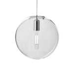 Design House Stockholm - Luna Lamp Clear Medium - White - Vit - Pendellampor