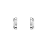 Chopard Ice Cube 18ct White Gold 0.24ct Diamond Hoop Earrings