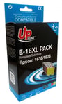 UPrint - Pack de 5 - noir, jaune, cyan, magenta - compatible - cartouche d'encre (alternative pour : Epson 16XL) - pour Epson WorkForce WF-2010, WF-2510, WF-2520, WF-2530, WF-2540, WF-2630, WF-2650, WF-2660