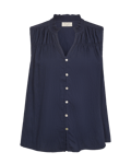 Freequent Ally Ärmlös Blus Dam Navy Blazer