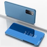 Samsung Galaxy S20 FE / 5G - View Window Mirror Fodral Ljusblå