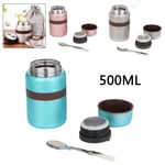 500ml Portable Thermos Hot Food Flask Lunch Box Storage Food Boxes