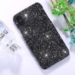 Ruthlessliu New For iPhone X/XS Colorful Sequins Paste Protective Back Cover Case (Black) (Color : Black)
