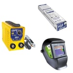 GYS - GYSARC 120 - Poste à souder - Inverter - MMA - Ø 1,6 à 3,2 mm - 230 V + ELECTRODES Rutiles Acier Ø 2 E6013 - ETUI de 155 - CONSOMMABLE Soudure Arc/MMA & Masque de Soudage LCD MASTER 11