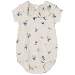 garbo&friends Jersey Romper Grapes Ecru | Vit | 62/68 cm