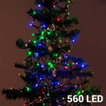 14 Meter Julbelysning Ljusslinga Med 560 Led Inkl Adapter Multifärg