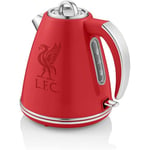 Swan Liverpool F.C 1.5 Litre Retro Jug Kettle, Red, 360 Degree Rotational Base, Stainless Steel, SK19020LIVRN