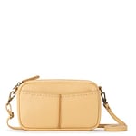 The Sak Women's Cora Phone Crossbody Bag in Leather, Adjustable & Convertible Straps, Buttercup, One Size