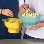 popcornskål silikon microskål för popcorn hopfällbar