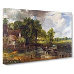 The Hay Wain By John Constable Canvas Print for Living Room Bedroom Home Office Décor, Wall Art Picture Ready to Hang, 30 x 20 Inch (76 x 50 cm)