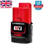 For Milwaukee M12B2 M12 12v 3.5Ah Lithium-Ion Battery Pack 48-11-2420 48-11-2401