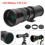 420-800mm F/8.3-16 Telephoto Lens for Nikon D3300 D3400 D5100 D5200 D5300 D7000