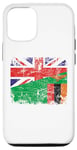 iPhone 14 Pro United Kingdom UK Zambia Flags | Half Zambian British Roots Case