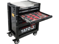 Yato YT-55308, Stål, Svart, 6 lådor, 1 lådor, Teleskopskenor med kullager, 25 kg