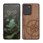 Wooden Case for Xiaomi Poco X5 Pro 5G Navigational Compass
