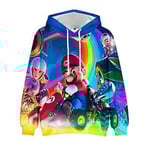 Super Mario Bros Barn 3D-tryckta Hoodies Casual Huvtröja Tröja Toppar Julgåvor För 5-10 år Pojkar Flickor (5-6 År D)