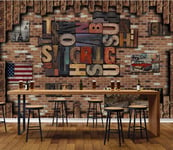 Muzemum Vintage brick background wall 3D Wallpaper TV Living Room Sofa Customized Large Mural Wallpaper For Walls Paper -157.48 x 110.23 inch /400cm x 280cm