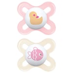 MAM Start Soother Pink Cute 0-2m 2Pk