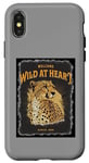 Coque pour iPhone X/XS Welcome Wild at Heart (grand chat guépard)