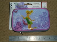 NINTENDO DS 3DS XL OFFICIAL ZIPPED CONSOLE GAMES CASE BAG NEW! Disney Tinkerbell