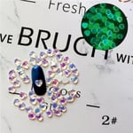 Nail Luminous Flat Drill Mixed Color Size 3d Decoration For No. 2 And 1