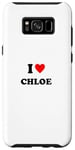 Galaxy S8+ First name « I Heart Chloe I Love Chloe » Case