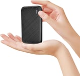 Hoshom Mini Portable Charger Slim Power Bank 5000mAh with Indicator, Black 