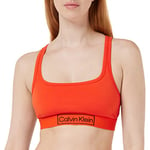 Calvin Klein Women's Unlined Bralette 000QF6768E, Fiesta, XS Red